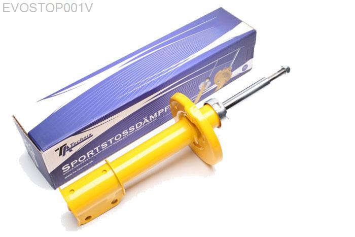 EVOSTOP001V, Sport schokdemper Vooras, Opel Tigra I, Sport shock absorber Opel Corsa A and B incl. Kasten, Combo, TigraVauxhall Corsa MK I, Corsa Van, Nova, Tigra MK Ifront, Verlaging tot -40mm mogelijk, Prijs is per stuk ! , aantal ingeven bij bestellen